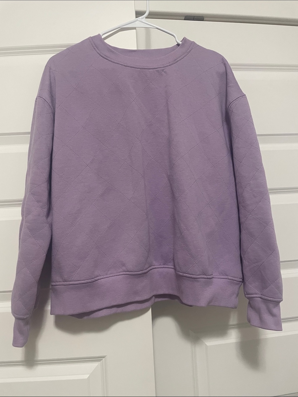 Fate Quilted Lilac Crewneck Sweatshirt